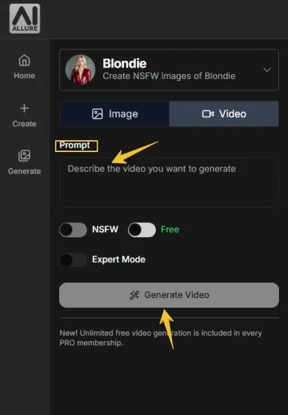 AIAllure - Generate AI Porn Video