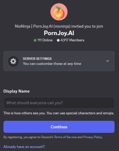 PornJoy AI - Discord Channel