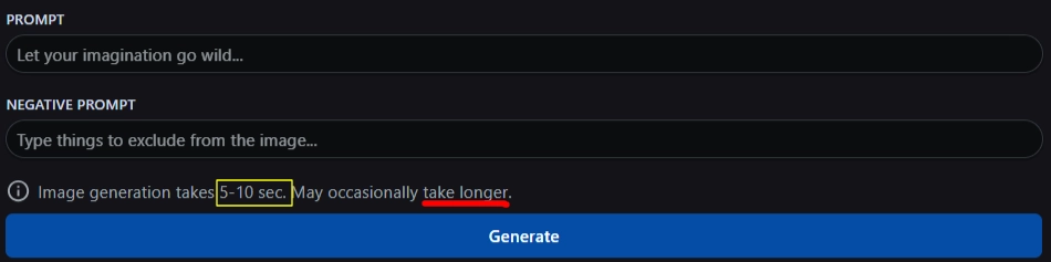 PornJoy AI - Image generation Time