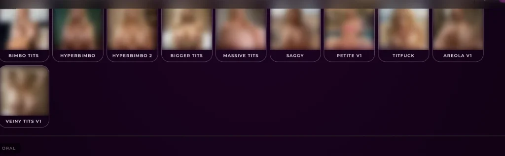 Seduced AI - Customization Options