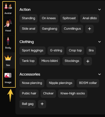 Sugarlab AI - Character Customization Attributes