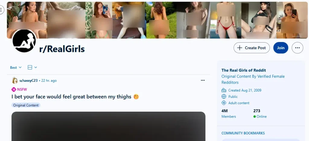 NSFWSubreddit rRealGirls