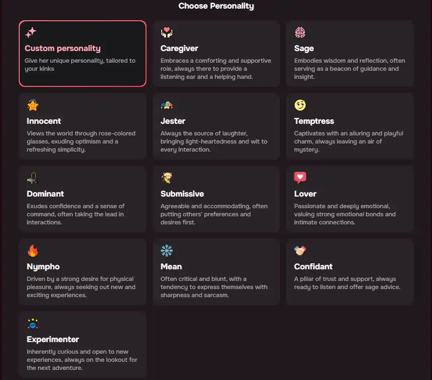 FantasyGF - AI Girlfriend Personality