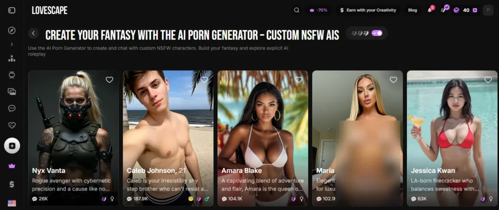 Lovescape AI - AI Porn Generator