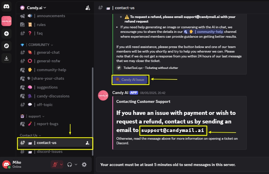 Candy AI Discord Channel