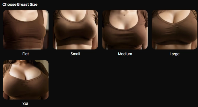 Get-Harder.today - AI Character Breast Size