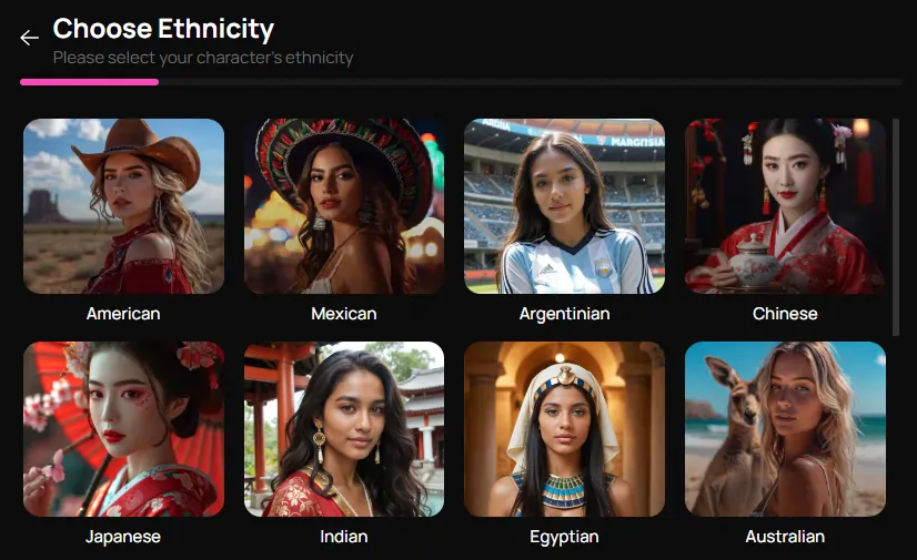 Get-Harder.today - AI Character Ethnicity