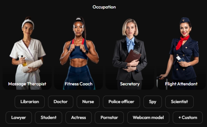 Joi AI – Choose AI Character Occupation