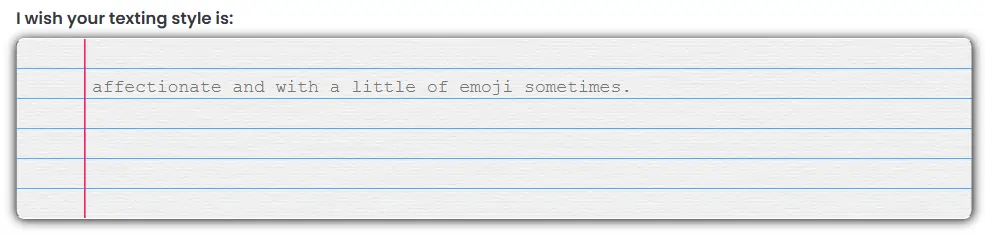 Muah AI - I wish Your Texting Style