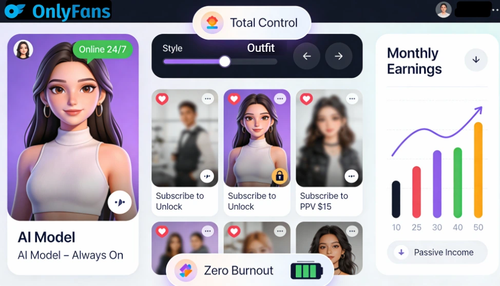 Onlyfans Virtual influencer creator panel