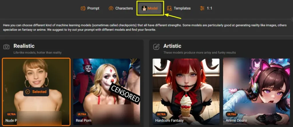 Pornworks AI - Design AI Persona