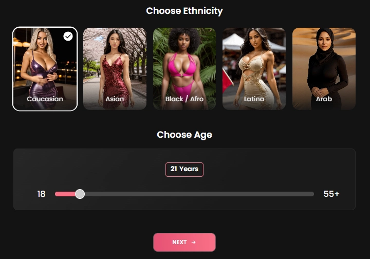 Candy AI - AI Character Ethnicity and Age