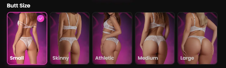 Golove AI - AI Character Butt Size