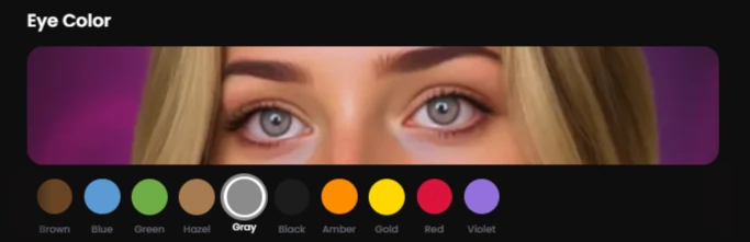 Golove AI - AI Character Eye Color