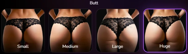 SXSY AI - AI Companion Butt Size