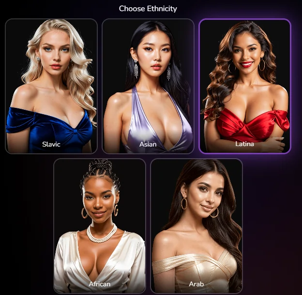 SXSY AI – AI Companion Ethnicity