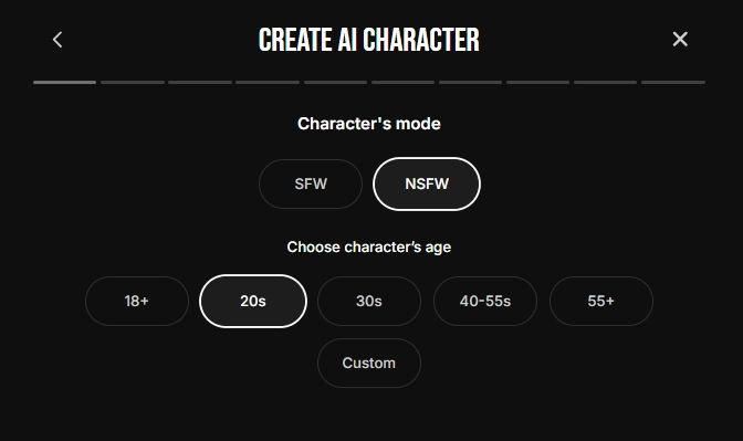 Spicier - AI Character Content Mode & Age