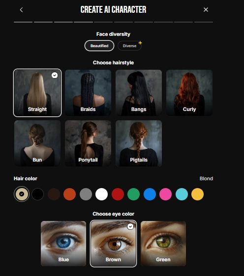 Spicier - AI Character Facial Features