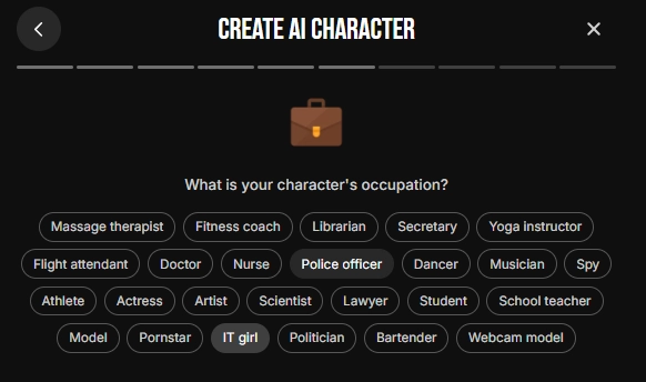 Spicier - AI Character Occupation & Personality