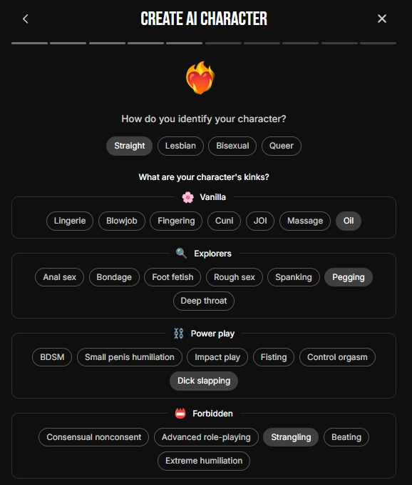 Spicier - AI Character Sexual Preferences