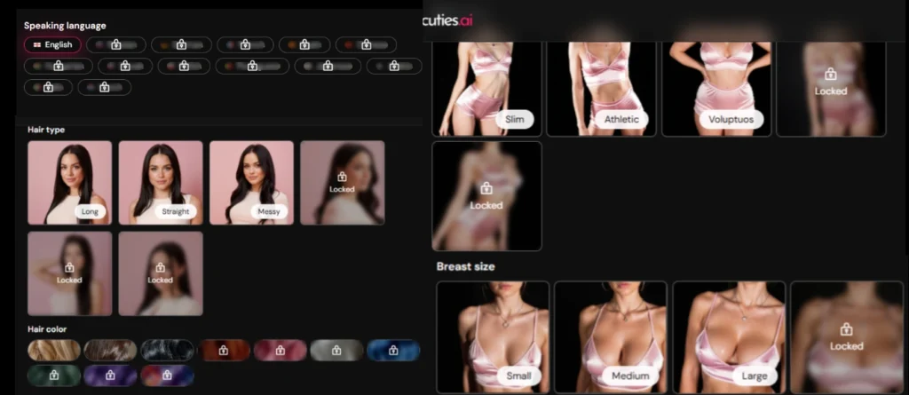 Cuties AI - AI Character Customization Steps