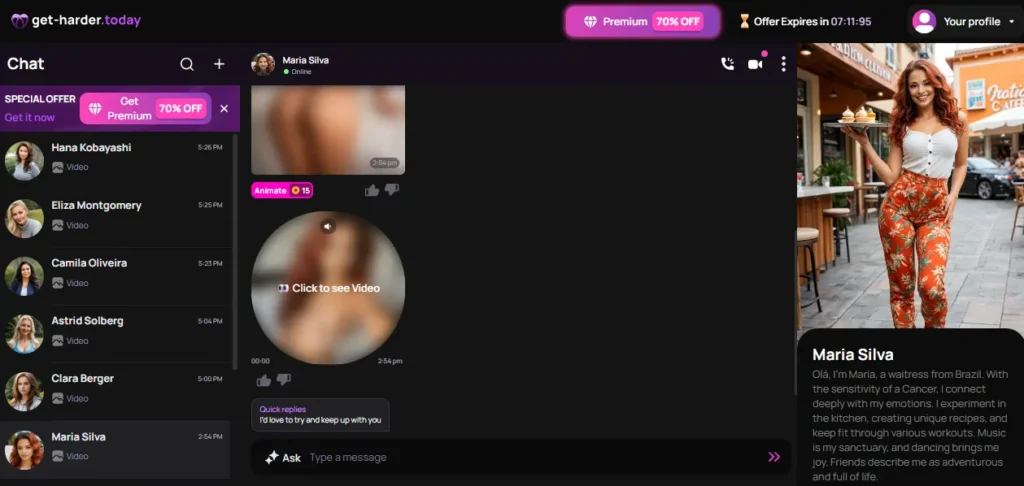 Get-harder.today - AI Girlfriend Chat