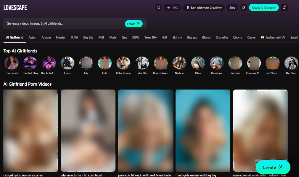 Lovescape AI - Homepage