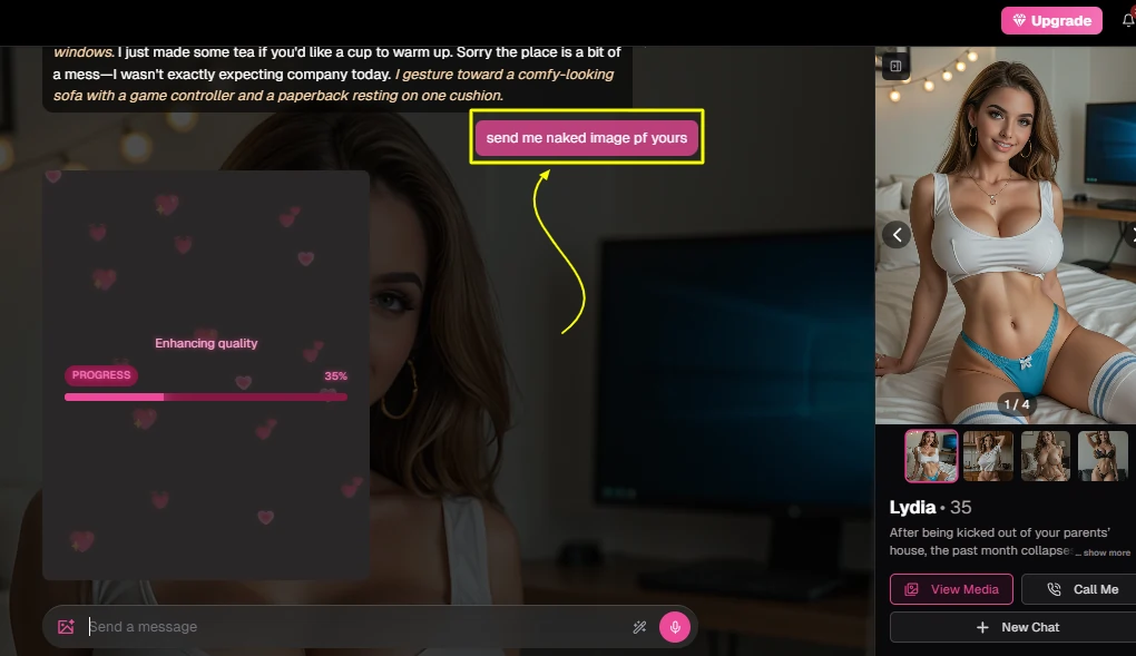 Ourdream AI - Inchat Image Request