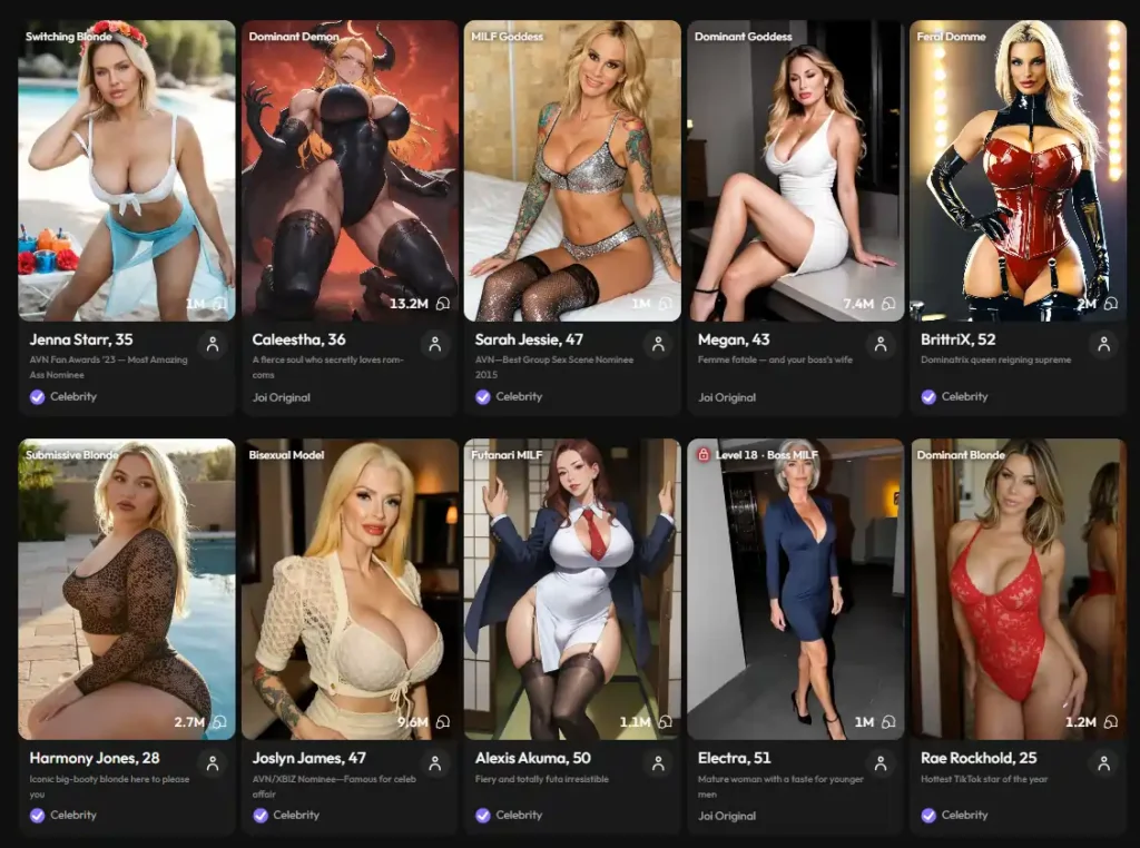 Joi AI - AI MILFs Characters