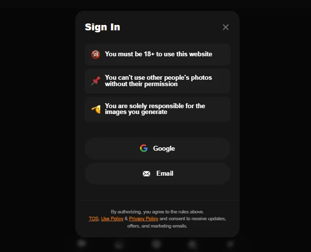 Undress.cc - Sign Up