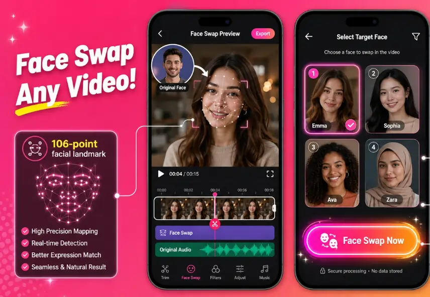 Swapzy AI - AI Face Swap Video Quality