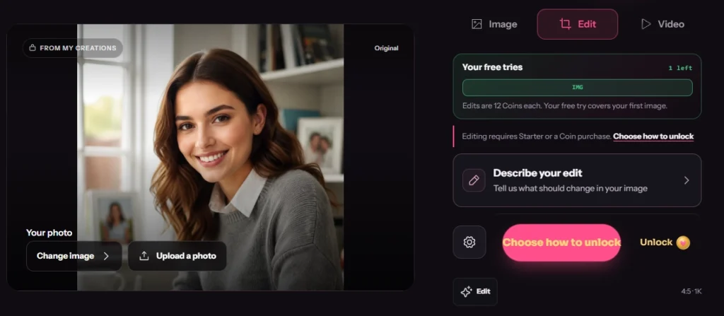 GeneratePorn.ai - Editing Images