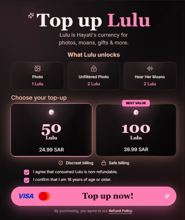 Hayati AI - TopUp AI Lulu