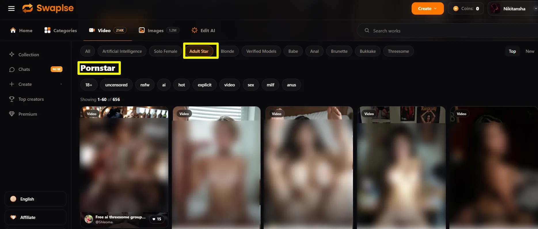 Swaplse - AI Pornstar