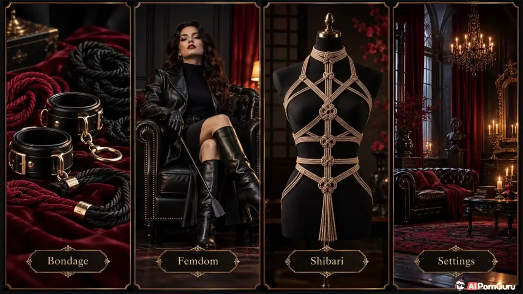 BDSM AI art styles explained visually