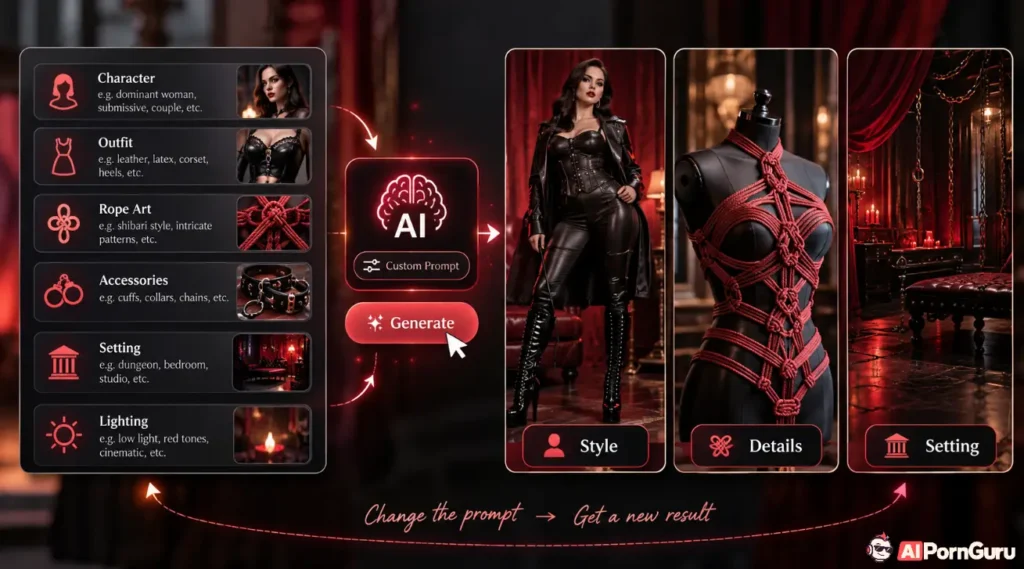 Custom BDSM AI generator workflow